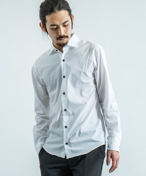 日本製 国産ホリゾンタルカラーシャツ シャツ ブラウス Rocky Monroe ロッキーモンロー のファッション通販 Zozotown