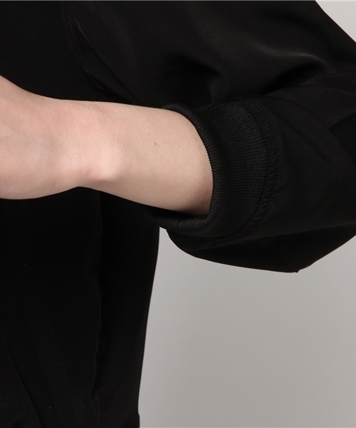 Honeys（ハニーズ）の「リブブルゾン（ブルゾン・レディース・カーキ/グレー/ブラック/ネイビー・M/L）」の9枚目の写真