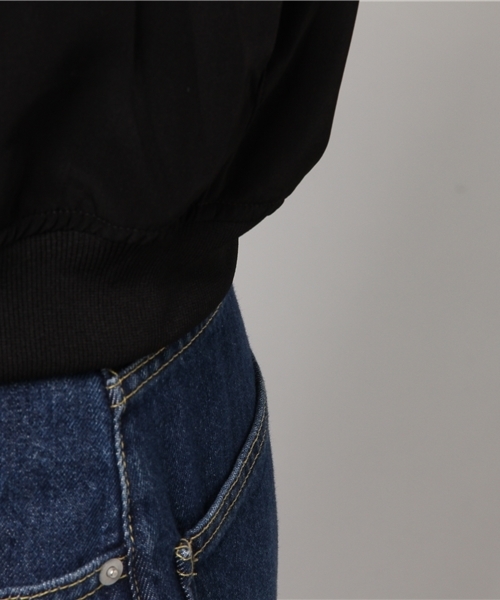 Honeys（ハニーズ）の「リブブルゾン（ブルゾン・レディース・カーキ/グレー/ブラック/ネイビー・M/L）」の10枚目の写真