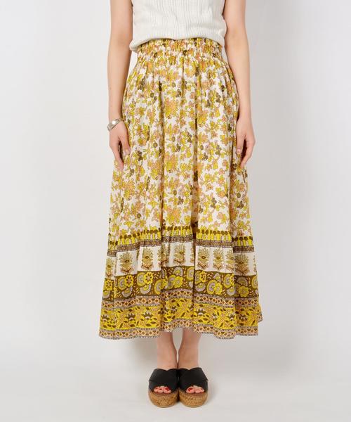 Khaju(カージュ)の「Khaju:プリントスカート◇(スカート・レディース・イエロー/パープル・ONE SIZE)」の7枚目の写真