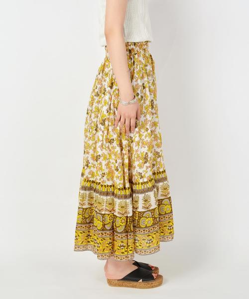 Khaju(カージュ)の「Khaju:プリントスカート◇(スカート・レディース・イエロー/パープル・ONE SIZE)」の8枚目の写真