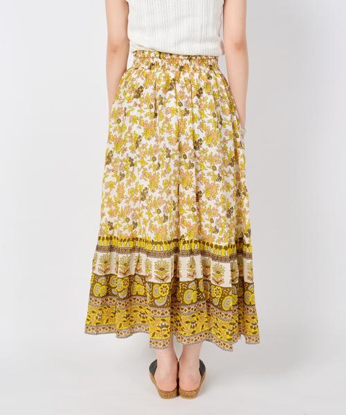 Khaju(カージュ)の「Khaju:プリントスカート◇(スカート・レディース・イエロー/パープル・ONE SIZE)」の9枚目の写真