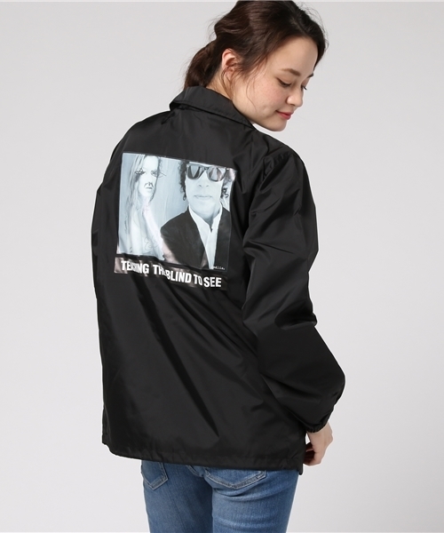 MOUSSY（マウジー）の「GODLIS COACH JACKET（その他アウター・レディース・ブラック/ネイビー・FREE）」の2枚目の写真