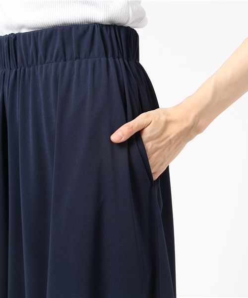 un dix cors（アンディコール）の「ドレープカットスカウチョ（その他パンツ・レディース・カーキ/ネイビー/ピンク・ﾌﾘ-）」の8枚目の写真