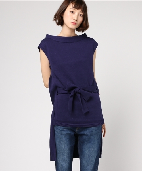 PEGGY LANA（ペギーラナ）の「West Ribbon Knit Tunic（ニット/セーター・レディース・アイボリー/イエロー/ネイビー・FREE）」の12枚目の写真