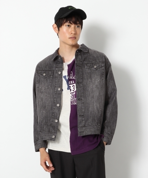 RAGEBLUE(レイジブルー)の「ドロップデニムGジャン/767387(デニムジャケット・メンズ・ブルー/ブラック・LARGE/MEDIUM)」の3枚目の写真