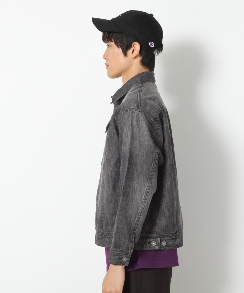RAGEBLUE(レイジブルー)の「ドロップデニムGジャン/767387(デニムジャケット・メンズ・ブルー/ブラック・LARGE/MEDIUM)」の4枚目の写真