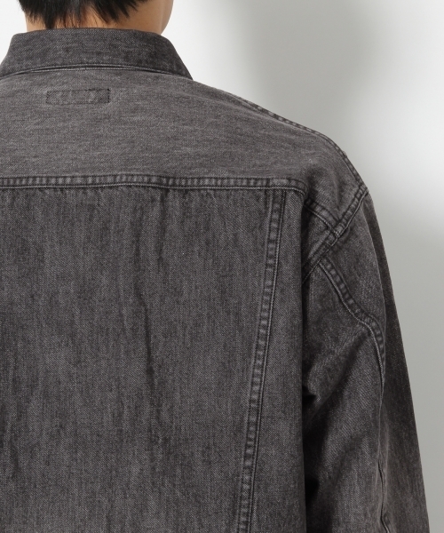 RAGEBLUE(レイジブルー)の「ドロップデニムGジャン/767387(デニムジャケット・メンズ・ブルー/ブラック・LARGE/MEDIUM)」の6枚目の写真