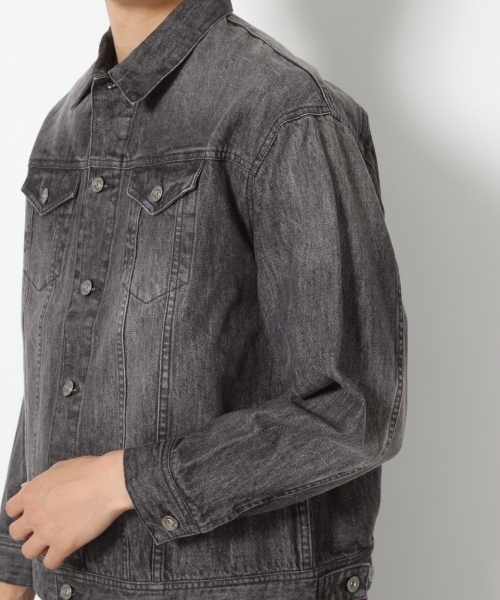 RAGEBLUE(レイジブルー)の「ドロップデニムGジャン/767387(デニムジャケット・メンズ・ブルー/ブラック・LARGE/MEDIUM)」の8枚目の写真