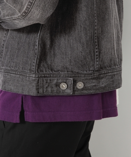 RAGEBLUE(レイジブルー)の「ドロップデニムGジャン/767387(デニムジャケット・メンズ・ブルー/ブラック・LARGE/MEDIUM)」の10枚目の写真