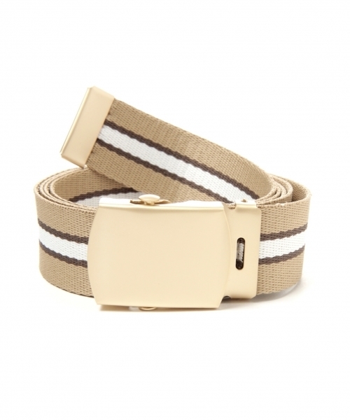 A part by（アパートバイ）の「ラインガチャベルト 766441 （ベルト・レディース・ベージュ/ブルー・FREE）」の2枚目の写真