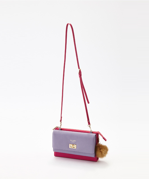 Gem.（ジェム）の「【SMIRNASLI】3wayウォレットショルダー　011132216    （ショルダーバッグ・レディース・ブラック/パープル/イエロー/オレンジ・FREE）」の3枚目の写真