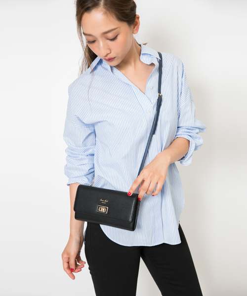 Gem.（ジェム）の「【SMIRNASLI】3wayウォレットショルダー　011132216    （ショルダーバッグ・レディース・ブラック/パープル/イエロー/オレンジ・FREE）」の6枚目の写真