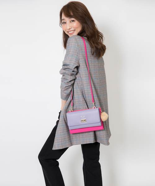 Gem.（ジェム）の「【SMIRNASLI】3wayウォレットショルダー　011132216    （ショルダーバッグ・レディース・ブラック/パープル/イエロー/オレンジ・FREE）」の8枚目の写真