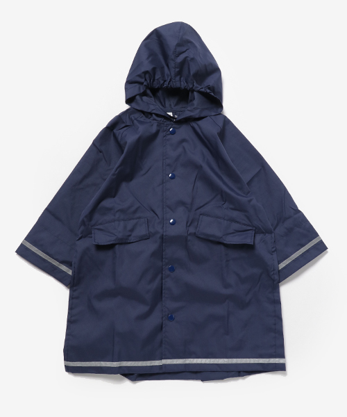 FABHUG （ファブハグ）の「無地レインコート　＃巾着付き（レインコート/ポンチョ・キッズ・ネイビー/イエロー・110cm/120cm/130cm/140cm/150cm）」の8枚目の写真