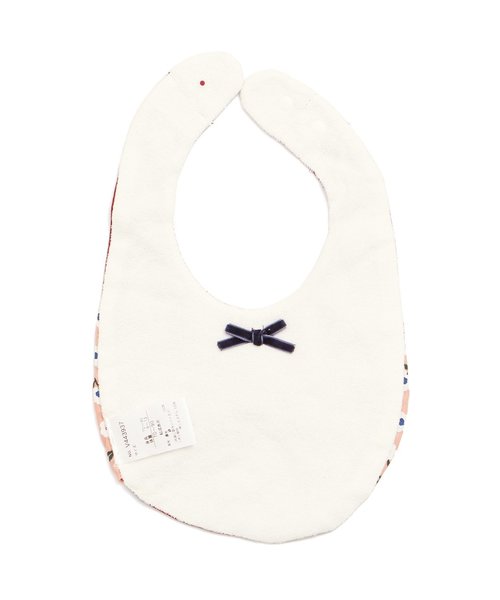 apres les cours（アプレレクール）の「花柄スタイ（スタイ/よだれかけ・キッズ・グレー/レッド・90）」の4枚目の写真