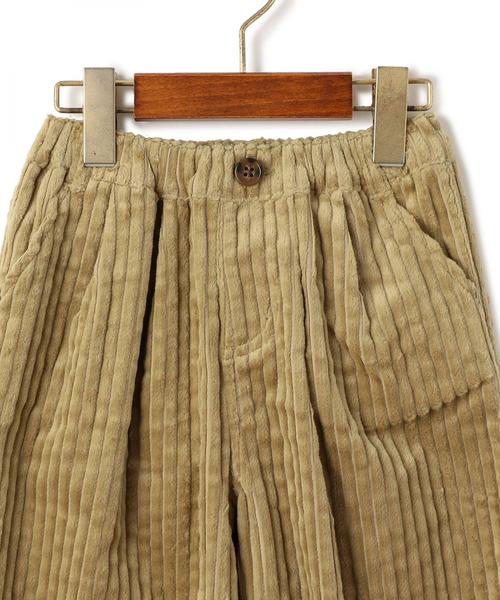 green label relaxing（グリーンレーベルリラクシング）の「【キッズ】太コールワイドパンツ ◆（その他パンツ・キッズ・ブラック/ベージュ・135/115/105/125）」の4枚目の写真