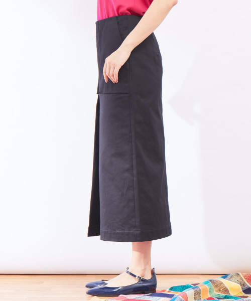 Abahouse Devinette（ドゥヴィネット）の「センタータックスカート（スカート・レディース・ブラック/ホワイト・36/38）」の4枚目の写真