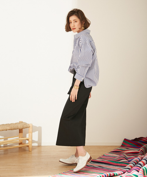 Abahouse Devinette（ドゥヴィネット）の「センタータックスカート（スカート・レディース・ブラック/ホワイト・36/38）」の12枚目の写真