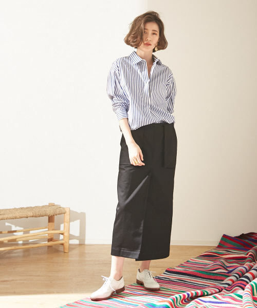 Abahouse Devinette（ドゥヴィネット）の「センタータックスカート（スカート・レディース・ブラック/ホワイト・36/38）」の13枚目の写真