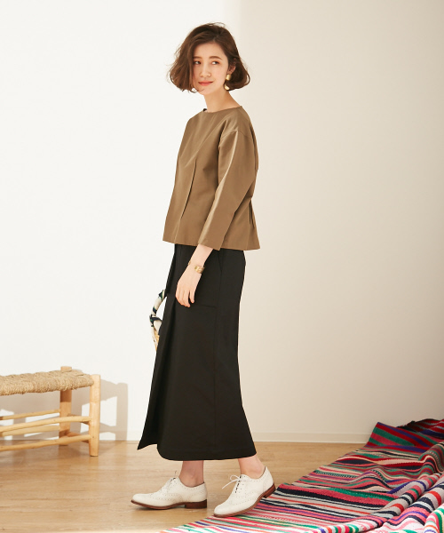 Abahouse Devinette（ドゥヴィネット）の「センタータックスカート（スカート・レディース・ブラック/ホワイト・36/38）」の14枚目の写真