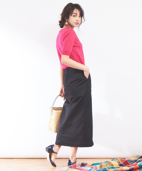 Abahouse Devinette（ドゥヴィネット）の「センタータックスカート（スカート・レディース・ブラック/ホワイト・36/38）」の21枚目の写真