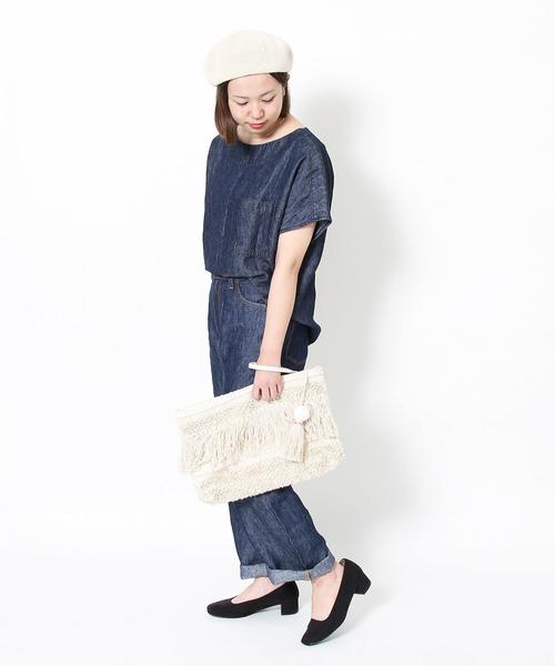 coen（コーエン）の「フレンチリネンデニムブラウス（シャツ/ブラウス・レディース・ネイビー/コバルトブルー・FREE）」の22枚目の写真