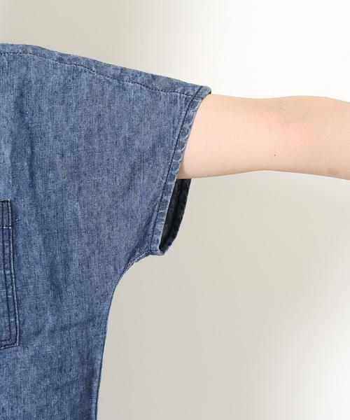 coen（コーエン）の「フレンチリネンデニムブラウス（シャツ/ブラウス・レディース・ネイビー/コバルトブルー・FREE）」の13枚目の写真