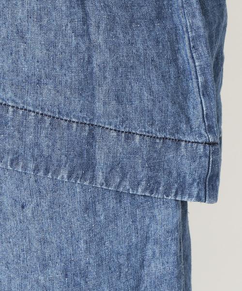 coen（コーエン）の「フレンチリネンデニムブラウス（シャツ/ブラウス・レディース・ネイビー/コバルトブルー・FREE）」の12枚目の写真