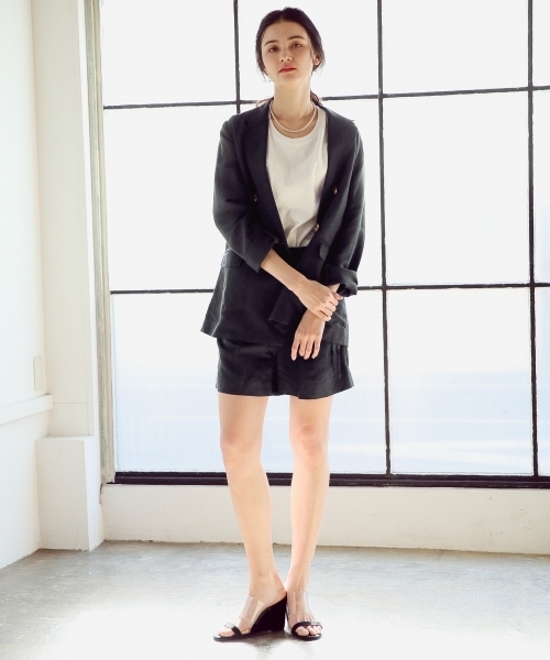 A part by（アパートバイ）の「クリアウエッジサンダル 785804（サンダル・レディース・ブラック/ベージュ・LARGE/MEDIUM）」の3枚目の写真