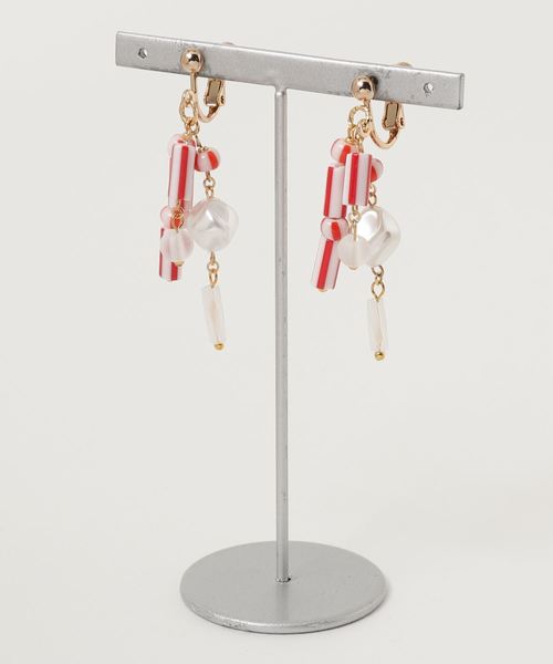 TONE SELECT GOODS(トーンセレクトグッズ)の「【tschuss(チュース)】Polly (ポリー) イヤリング(イヤリング・レディース・ブラック/イエロー/レッド/オレンジ/ブルー/グリーン・FREE)」の1枚目の写真