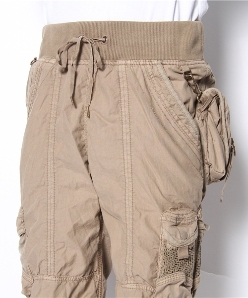 希少　goa ゴア　パンツ　ベージュ　ストール goa（ゴア）の「硫化デタッチャブルBag付カーゴパンツ（カーゴ