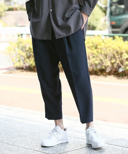 JUNRED（ジュンレッド）の「Active Air Dry インボックスワイドアンクルパンツ（その他パンツ・メンズ・ネイビー/カーキ/ブルー・S/M/L）」の3枚目の写真