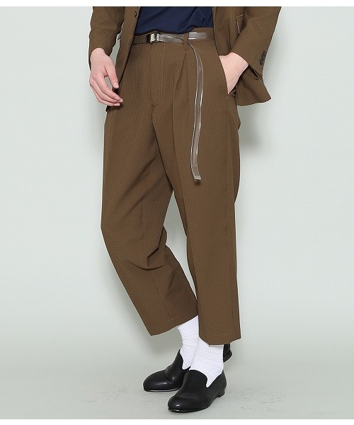 JUNRED（ジュンレッド）の「Active Air Dry インボックスワイドアンクルパンツ（その他パンツ・メンズ・ネイビー/カーキ/ブルー・S/M/L）」の2枚目の写真