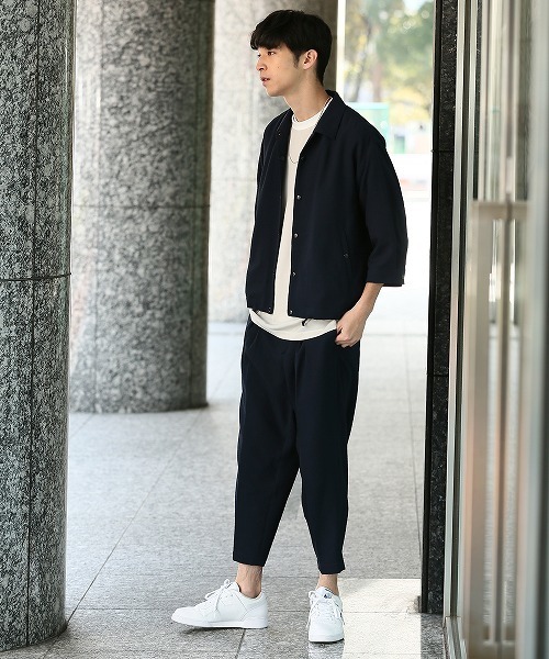 JUNRED（ジュンレッド）の「Active Air Dry インボックスワイドアンクルパンツ（その他パンツ・メンズ・ネイビー/カーキ/ブルー・S/M/L）」の5枚目の写真