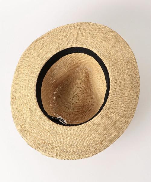 green label relaxing（グリーンレーベルリラクシング）の「NFC ラフィアツバヒロナカオレハット（ハット・レディース・ベージュ/ブラウン・FREE）」の9枚目の写真