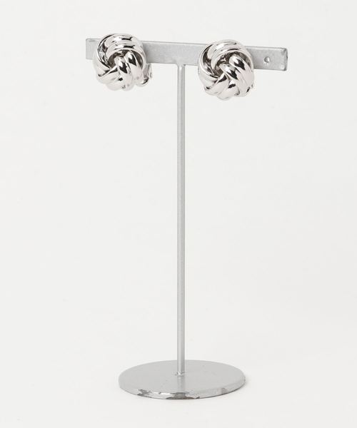 Adam et Rope' Le Magasin（アダムエロペルマガザン）の「プチウィーブイヤリング（イヤリング・レディース・シルバー/ゴールド・FREE）」の4枚目の写真