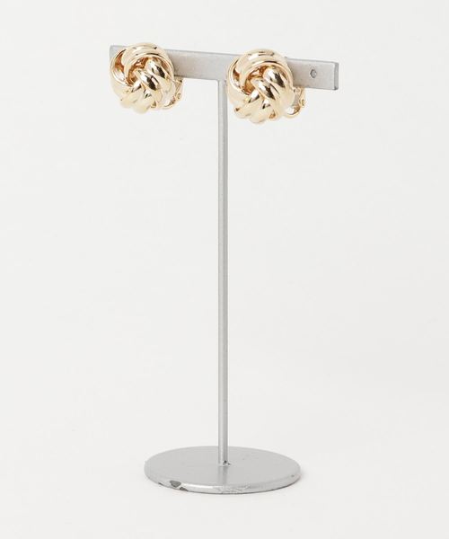 Adam et Rope' Le Magasin（アダムエロペルマガザン）の「プチウィーブイヤリング（イヤリング・レディース・シルバー/ゴールド・FREE）」の5枚目の写真