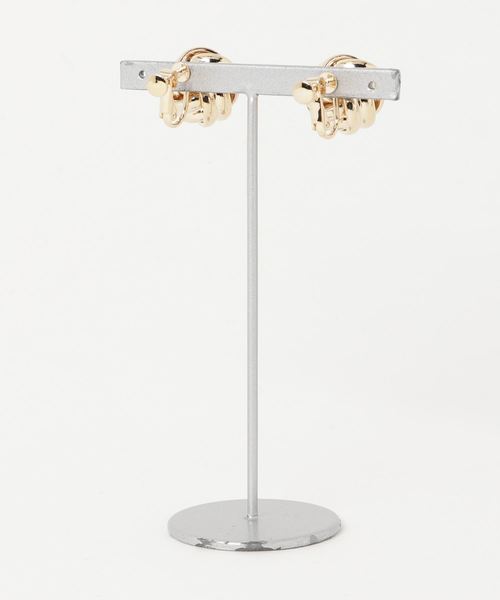 Adam et Rope' Le Magasin（アダムエロペルマガザン）の「プチウィーブイヤリング（イヤリング・レディース・シルバー/ゴールド・FREE）」の3枚目の写真