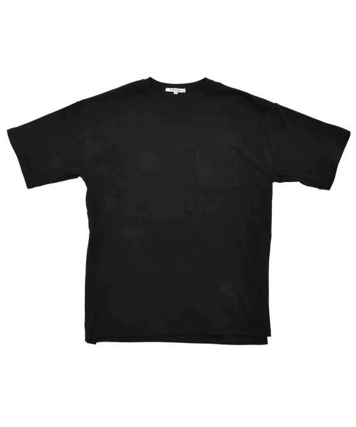 MinoriTY（マイノリティ）の「ポンチ素材サイドジップビックシルエットＴシャツ カットソー ルーズ（Tシャツ/カットソー・メンズ・グレー/ネイビー/ラベンダー/ピンク/オフホワイト/ブラック・M/L）」の16枚目の写真