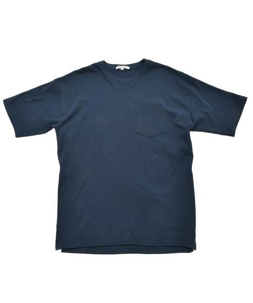 MinoriTY（マイノリティ）の「ポンチ素材サイドジップビックシルエットＴシャツ カットソー ルーズ（Tシャツ/カットソー・メンズ・グレー/ネイビー/ラベンダー/ピンク/オフホワイト/ブラック・M/L）」の18枚目の写真