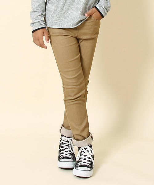 coen（コーエン）の「【coen キッズ / ジュニア】ストレッチイージースキニーパンツ18FW(100～150cm) 保育園／通学（その他パンツ・キッズ・ブラック/ベージュ/オリーブ/コバルトブルー・120/130/140/100/110/150）」の2枚目の写真