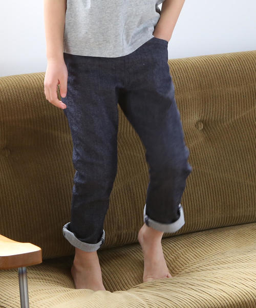 coen（コーエン）の「【coen キッズ / ジュニア】ストレッチイージースキニーパンツ18FW(100～150cm) 保育園／通学（その他パンツ・キッズ・ブラック/ベージュ/オリーブ/コバルトブルー・120/130/140/100/110/150）」の4枚目の写真