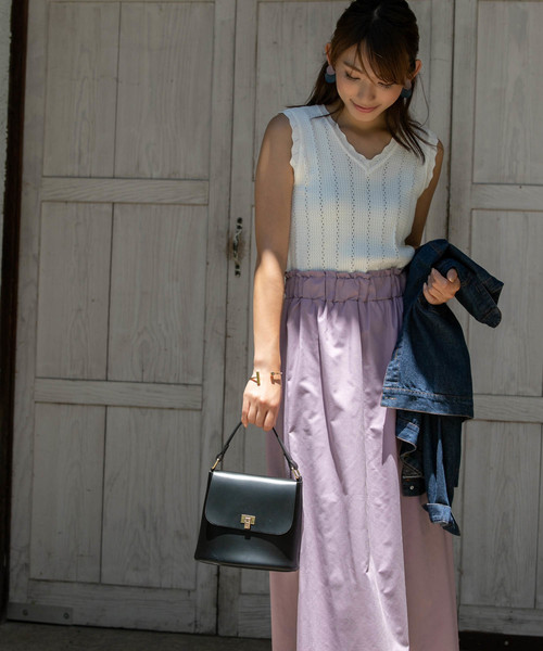 Edit Sheen（エディットシーン）の「ワンハンドル2wayミニバッグ（ハンドバッグ・レディース・ホワイト/ブラック/カーキ・FREE）」の18枚目の写真