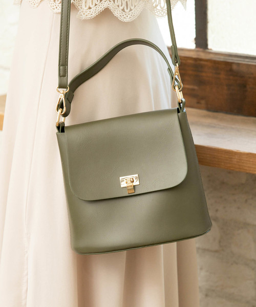 Edit Sheen（エディットシーン）の「ワンハンドル2wayミニバッグ（ハンドバッグ・レディース・ホワイト/ブラック/カーキ・FREE）」の20枚目の写真