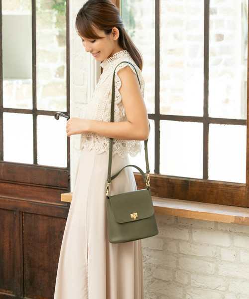 Edit Sheen（エディットシーン）の「ワンハンドル2wayミニバッグ（ハンドバッグ・レディース・ホワイト/ブラック/カーキ・FREE）」の22枚目の写真