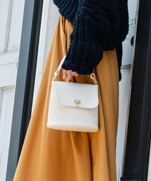 Edit Sheen（エディットシーン）の「ワンハンドル2wayミニバッグ（ハンドバッグ・レディース・ホワイト/ブラック/カーキ・FREE）」の5枚目の写真