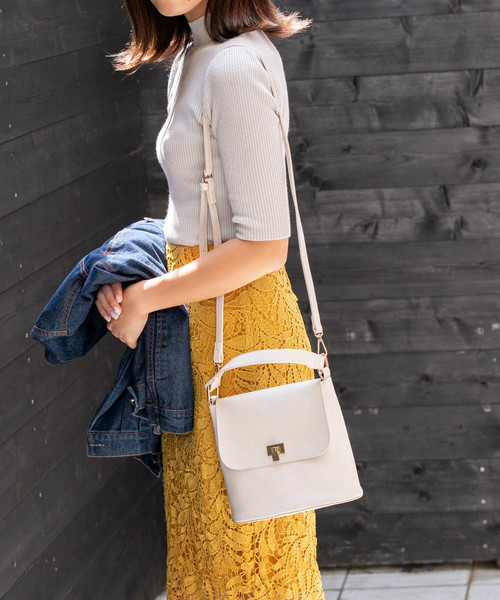 Edit Sheen（エディットシーン）の「ワンハンドル2wayミニバッグ（ハンドバッグ・レディース・ホワイト/ブラック/カーキ・FREE）」の7枚目の写真