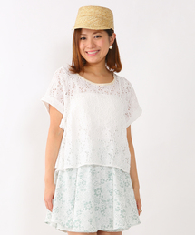 mystic | 【mystic】 カラーレースT(Tシャツ/カットソー)