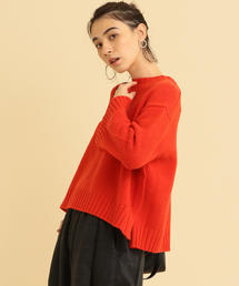 BEAUTY&YOUTH UNITED ARROWS | BY ウールスリットクルーネックニット о(ニット/セーター)